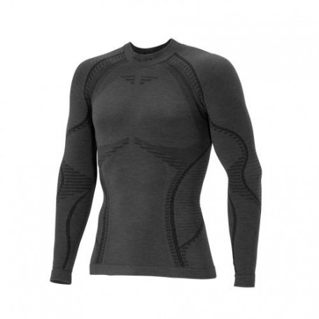 Термореглан Accapi® "Ergowool Men's Long Sleeve Shirt" Iron/Black