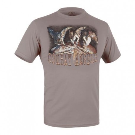 Футболка c рисунком "Combat Angels" Iron Grey