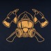 Купить Футболка с рисунком "Пожарник" Navy от производителя P1G® в интернет-магазине alfa-market.com.ua  