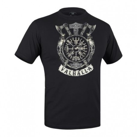 Футболка c рисунком "Valhalla Logo" Combat Black