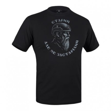 Футболка с рисунком "Старый" Combat Black