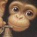Купить Футболка c рисунком "Обезьяна" Tan 499 от производителя P1G® в интернет-магазине alfa-market.com.ua  