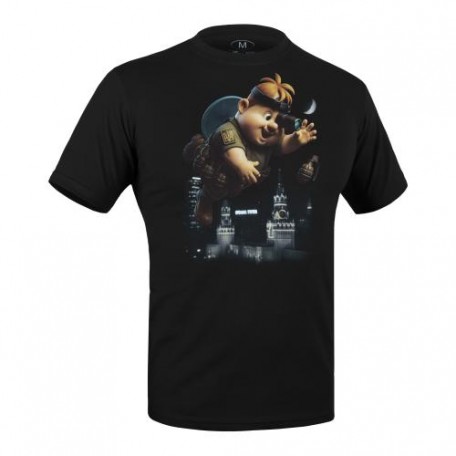 Футболка c рисунком "Кибердрон" Combat Black
