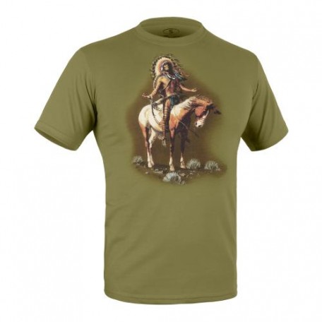 Футболка с рисунком "Chief" Olive Drab