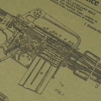 Футболка с рисунком "M-16" Olive Drab