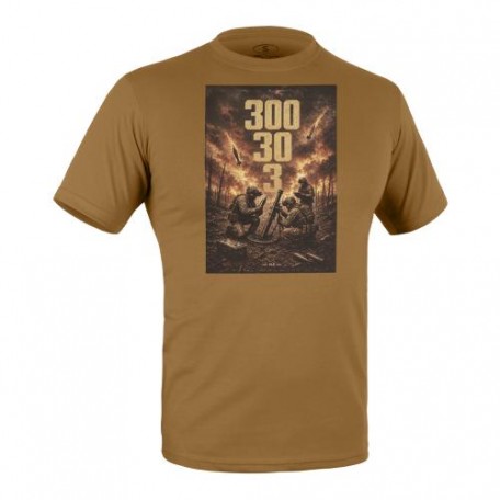 Футболка с рисунком "300 30 3" Coyote Brown