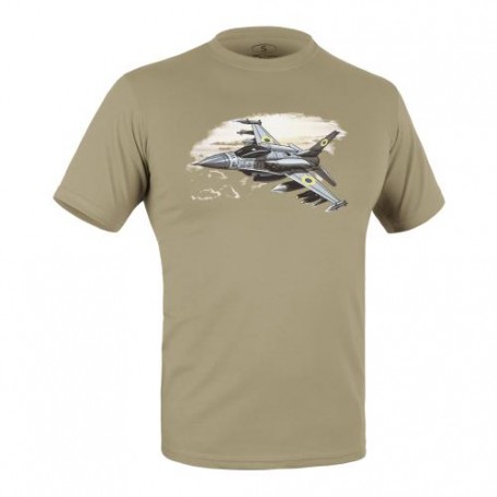 Футболка c рисунком "F-16" Tan 499