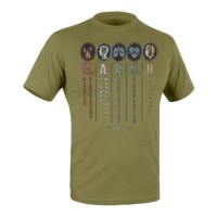 Футболка с рисунком "MARCH" Olive Drab