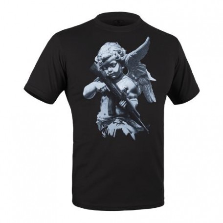 Футболка c рисунком "Ангел" Combat Black