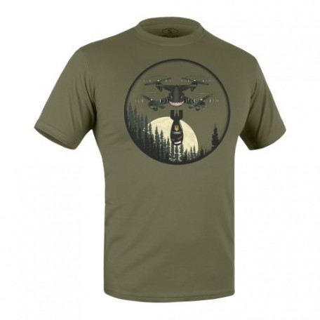 Футболка c рисунком "Дрон" Olive Drab