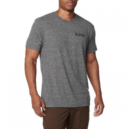 Футболка с рисунком "5.11 Tactical Triblend Legacy Short Sleeve Tee" CHARCOAL HEATHER