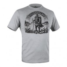 Футболка з малюнком "Вальхалла" Grey Melange