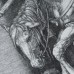 Купить Футболка с рисунком "Рыцарь, смерть и дьявол" Grey Melange от производителя P1G® в интернет-магазине alfa-market.com.ua  