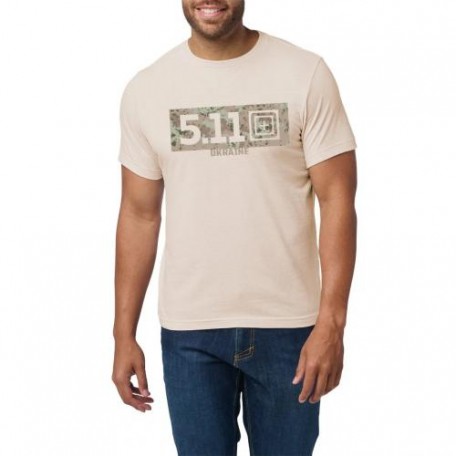 Футболка с рисунком "5.11 Tactical® Camo Fill Ukraine" (лимитированная серия) Sand Dune