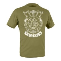 Футболка c рисунком "Valhalla Logo" Olive Drab