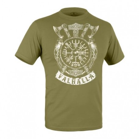 Футболка c рисунком "Valhalla Logo" Olive Drab