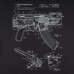 Купить Футболка с рисунком "AK-47" Combat Black от производителя P1G® в интернет-магазине alfa-market.com.ua  