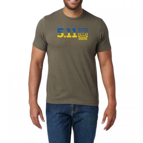 Футболка с рисунком "5.11 Tactical® Ukraine 5.11® Fill" (лимитированная серия) RANGER GREEN