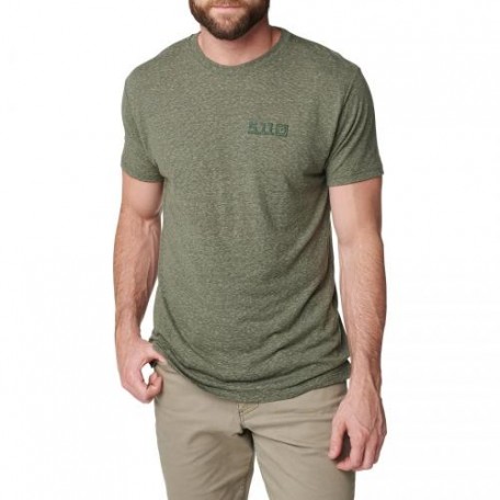 Футболка с рисунком "5.11 Tactical Triblend Legacy Short Sleeve Tee" Military Green Heather