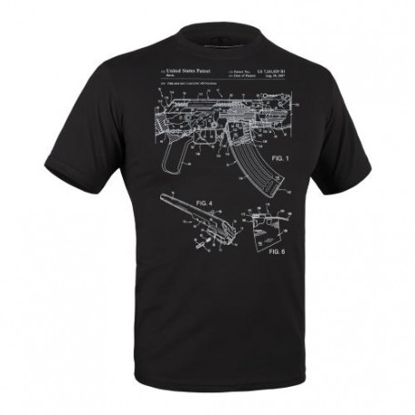 Футболка с рисунком "AK-47" Combat Black