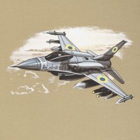 Футболка c рисунком "F-16" Tan 499