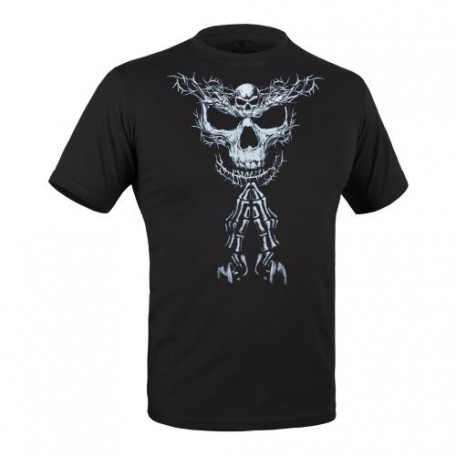 Футболка с рисунком "Терновый Череп" Combat Black