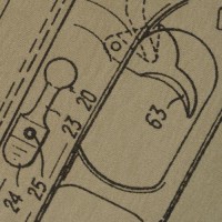 Футболка з малюнком "Glock Pistol Legend" Tan 499