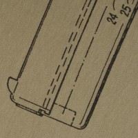 Футболка з малюнком "Glock Pistol Legend" Tan 499