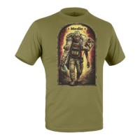 Футболка с рисунком "Medic" Olive Drab