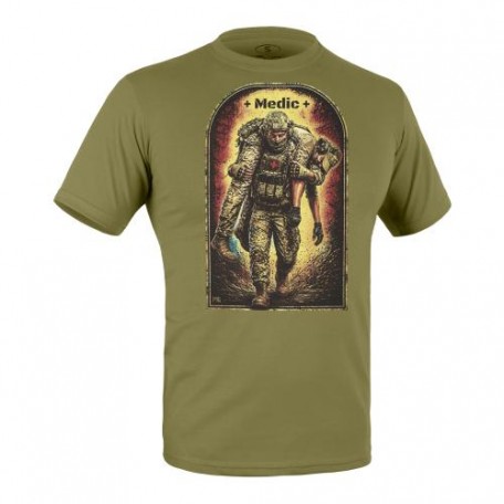 Футболка с рисунком "Medic" Olive Drab