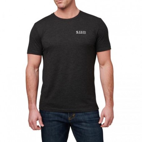 Футболка с рисунком "5.11 Tactical Triblend Legacy Short Sleeve Tee" Black Heather