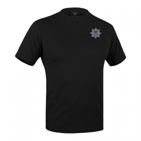 Футболка с рисунком "Полиция" Combat Black