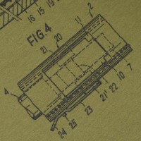 Футболка с рисунком "Glock Pistol Legend" Olive Drab