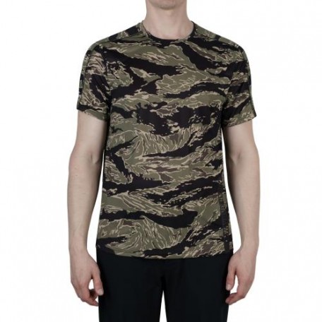 Футболка тактическая потоотводящая "5.11 Tactical® No Mercy PT-R® Short Sleeve Top" Tiger Camo