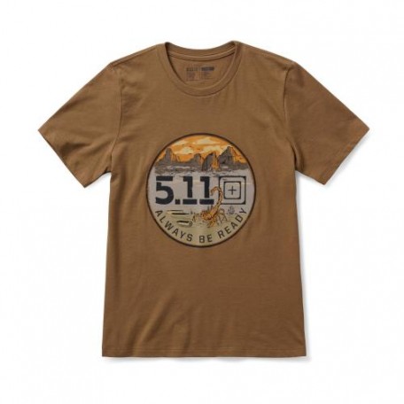 Футболка женская с рисунком "5.11 Tactical® Women's Desertscape" Pecan