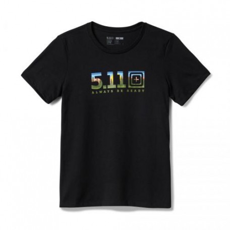 Футболка женская с рисунком "5.11 Tactical® Women's New Horizon" Black