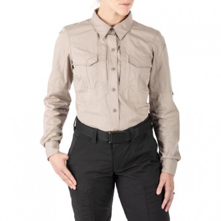Рубашка тактическая женская "5.11 Tactical® Women's Stryke® Long Sleeve Shirt" Khaki