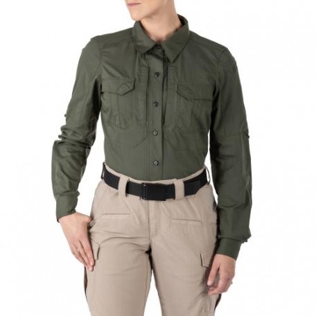 Рубашка тактическая женская "5.11 Tactical® Women's Stryke® Long Sleeve Shirt" TDU Green