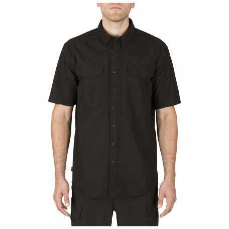 Рубашка тактическая с коротким рукавом "5.11 Stryke™ Shirt - Short Sleeve" Black