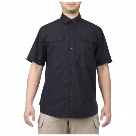 Рубашка тактическая с коротким рукавом "5.11 Stryke™ Shirt - Short Sleeve" Dark Navy